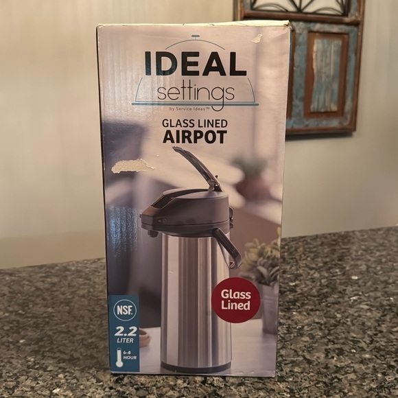 ideal settings Other - Ideal Settings 74.4 oz (2.2 L) Airpot NWT